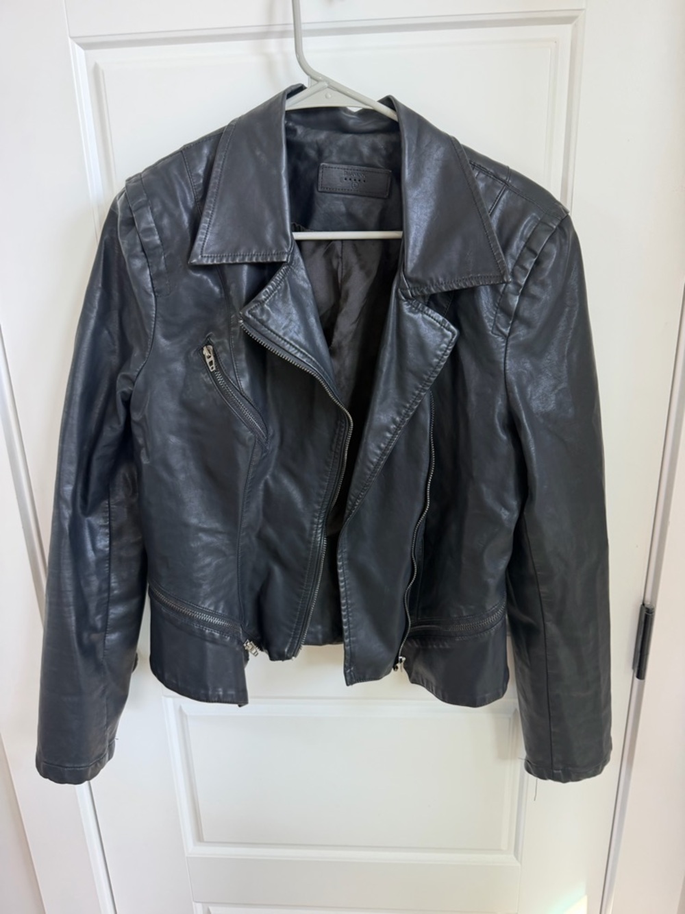 Blank NYC Black Leather Biker Jacket